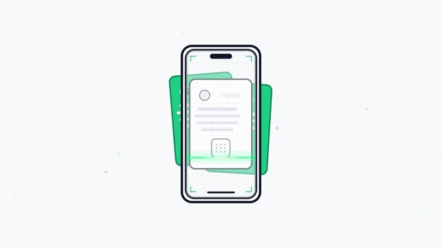 Smartphone scanning identification document for digital verification process