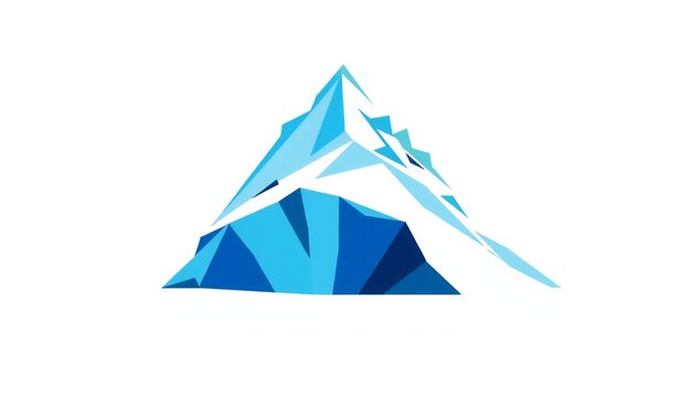 Abstract geometric mountain