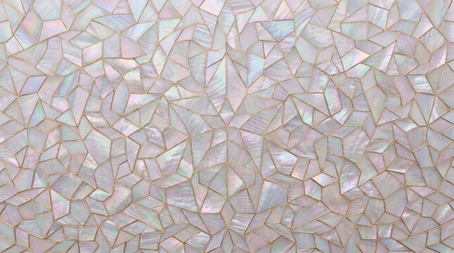 Penrose tiling iridescent mother of pearl gold outline texture