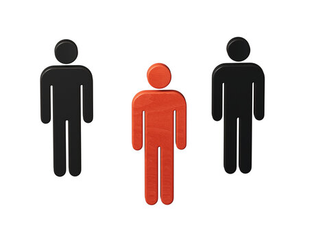 Leadership, business concept, leader teamwork and success.Supports PNG files with transparent backgrounds.