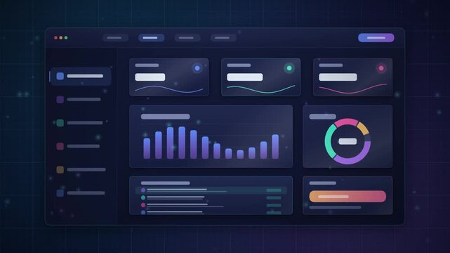 Futuristic Web Development Interface Transition Animation