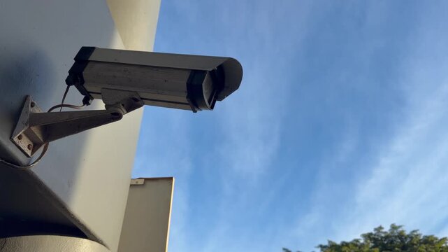Security Surveillance camera outside an office block in Cape Town.