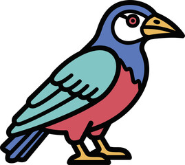 Fototapeta premium bird on a white background