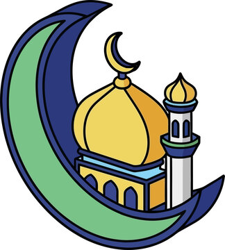 vector illustration of mosque