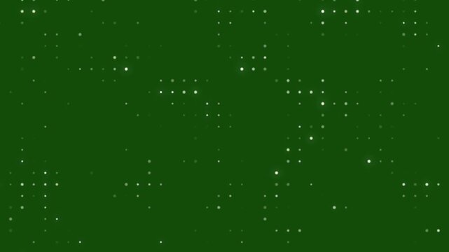 Abstract Green Digital Pixel Data Grid Loop Background