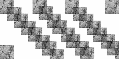Fototapeta premium panoramic concrete wall background with scratches and cracks. gray concrete wall grunge wide background with distressed texture. White jacquard fabric with geometric woven pattern. 