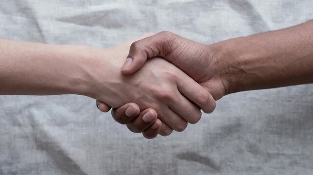 Handshake Business Agreement, Partnership, Trust, Support and Collaboration Represent ESG Cooperation Between Diverse Professionals Human Centered