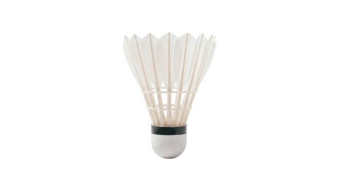 badminton shuttlecock isolated on transparent background, PNG