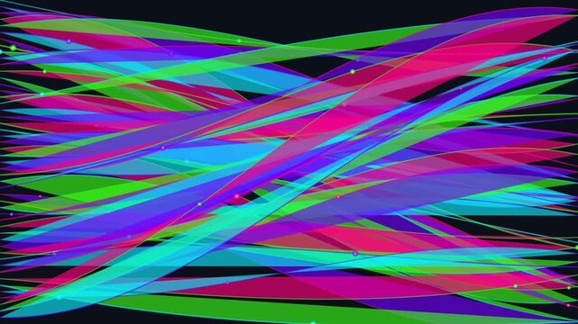 seamless abstract visual background featuring high-speed fiber optic data streams with a vivid cyberpunk color aesthetic. Ideal for VJ loops, video editing, presentations, technological overlays, moti