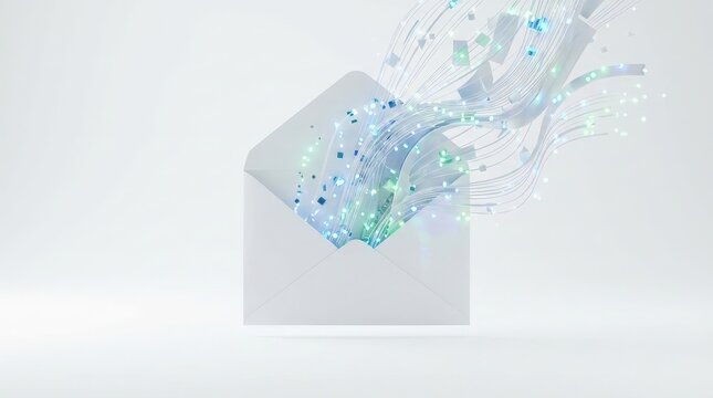 Modern Digital Communication and Data Transfer Concept