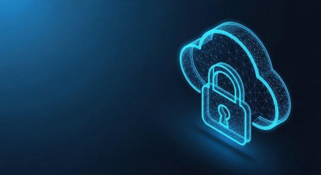 Secure cloud data protection with digital lock and network connections