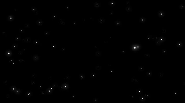 Abstract background. Stars in the night sky animation. Time lapse of moving galaxy milky way in starry sky. Flying through the stars in outer space motion graphic. luxury night sky glitter twinkle.
