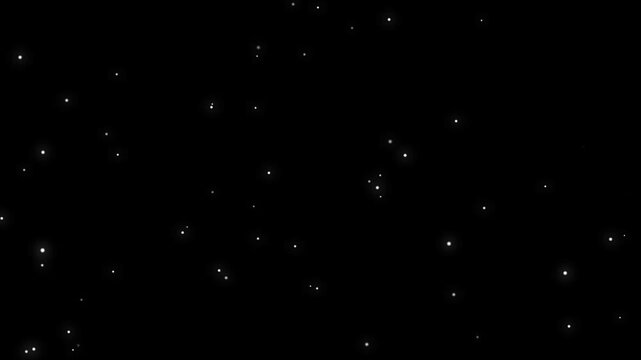 Abstract background. Stars in the night sky animation. Time lapse of moving galaxy milky way in starry sky. Flying through the stars in outer space motion graphic. luxury night sky glitter twinkle.
