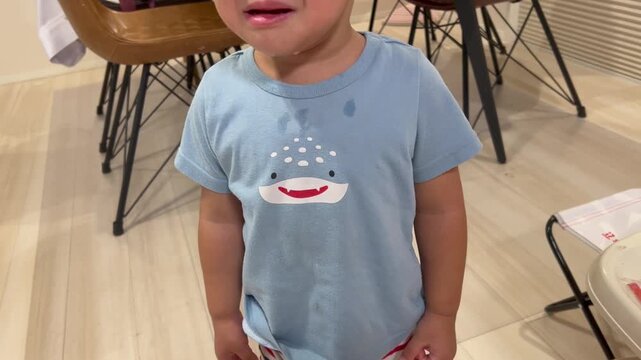 イヤイヤ期で泣き叫ぶ子供
