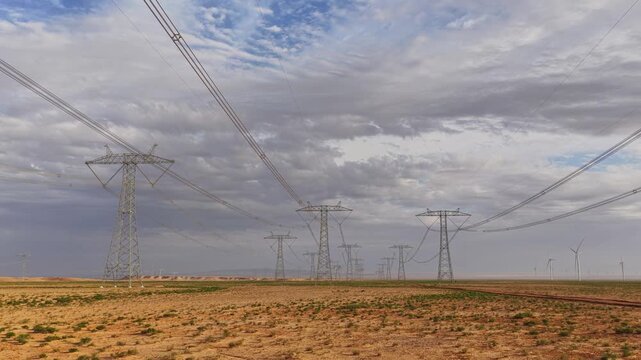 High-voltage power transmission tower