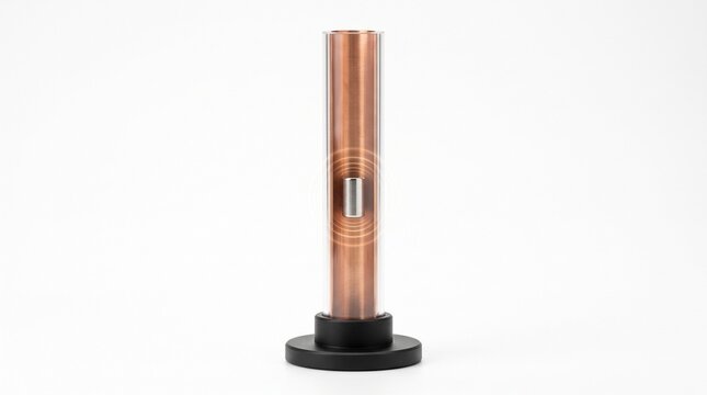 Magnet Falling Through Copper Tube, Electromagnetic Induction Demonstration