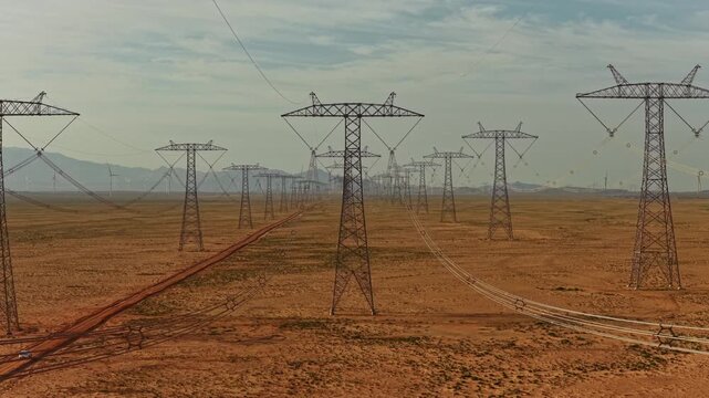 High-voltage power transmission tower