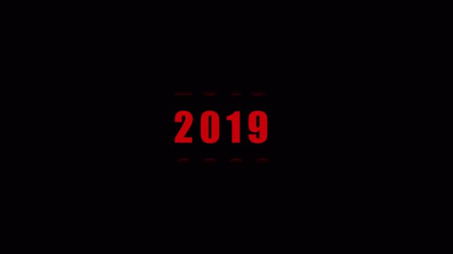 2011 to 2027 Year Scrolling Text Animation on Transparent Background.Year Counter Scrolling Animation From 2010 to 2026 With Alpha Channel,Calendar animation of years in 4k video animation.