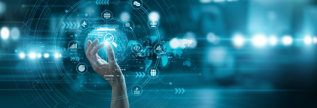 Expert hand hold active SEARCH ENGINE OPTIMIZATION icon boosting global web traffic ranking visibility. Strategic digital marketing solutions for online growth and brand awareness.