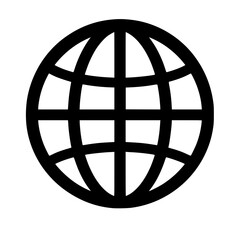 Obraz premium Website icon flat outline in black