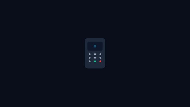 Digital Payment Transaction and Success Confirmation Icon Animation