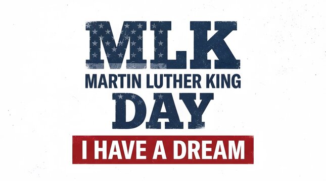 Martin luther king jr day graphic with inspirational quote i have a dream