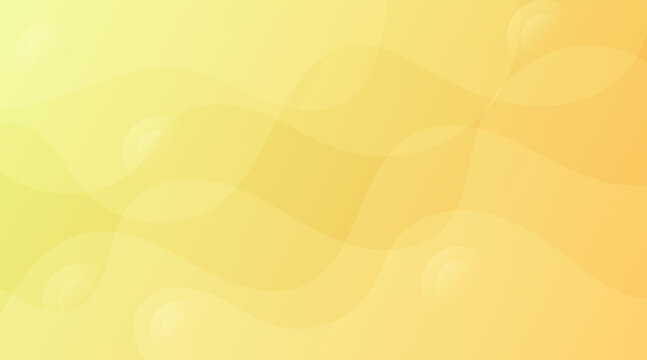 Abstract yellow and orange wave background with dynamic flowing smooth gradient curves and soft light effects