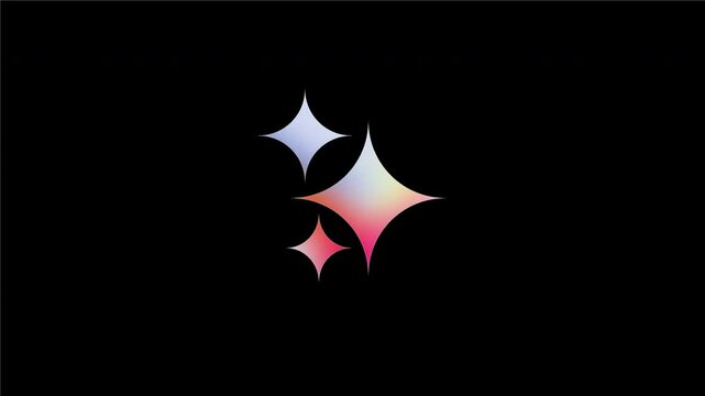 Abstract colorful gradient logo ai with isolated background