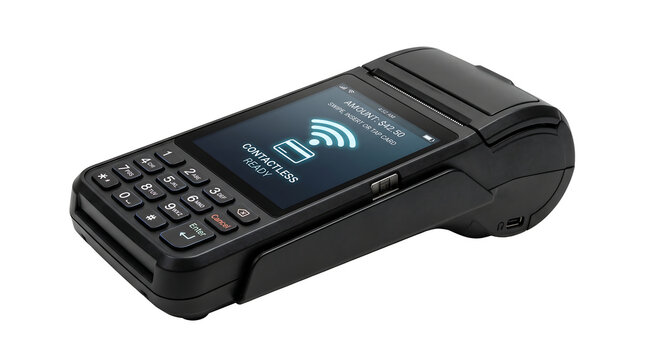 Handheld fintech pos terminal for digital banking and payments