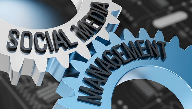 Social Media Management and Digital Marketing Concept