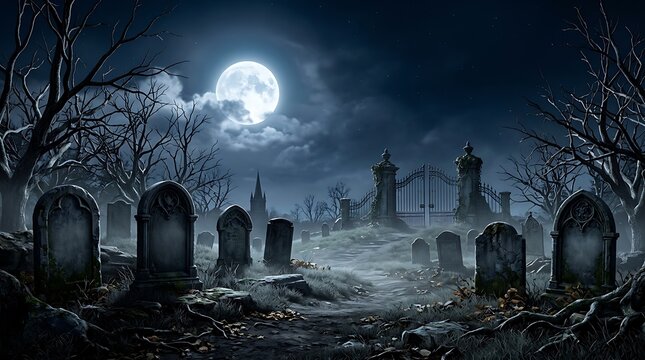 spooky halloween night