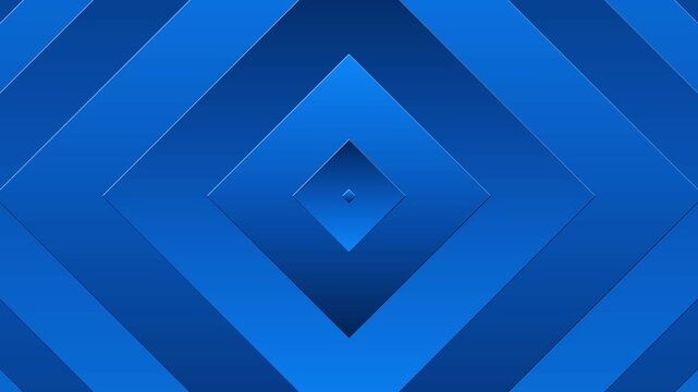 Abstract Blue Geometric Diamond Background Animation with Gradient Light