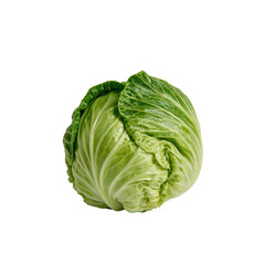 Obraz premium Cabbage placed on a white surface in with focus on fresh produce