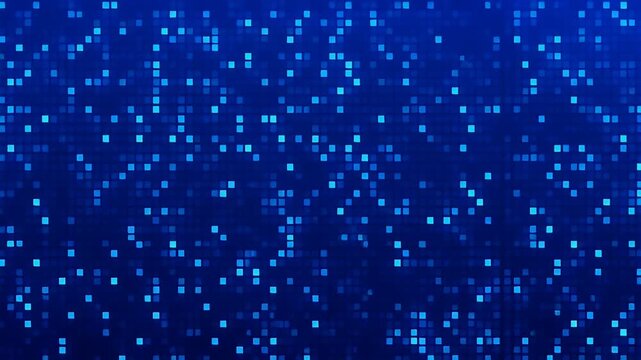 Pixel Grid Background for Technology and Blue Digital Data for Futuristic Presentation and Advertisement