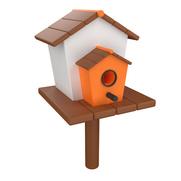 Bird House 3D Icons