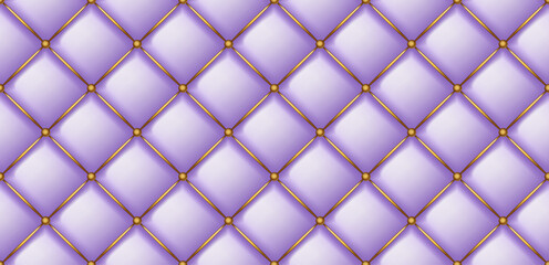 Fototapeta premium Quilted background. Upholstery quilted background. Quilted leather texture background. Seamless texture quilted background. Vector illustration