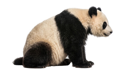 Giant Panda Bear Sitting PNG, Isolated on a Transparent Background © aishaa