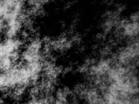 Abstract black smoke and white cloud texture background 3d render