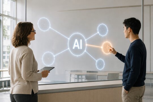 Educator and Adult Learner Exploring AI Verification and Media Literacy