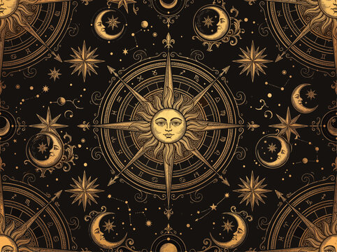 Celestial compass pattern creation
