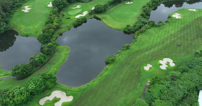 Golf course in shenzhen city, China	

