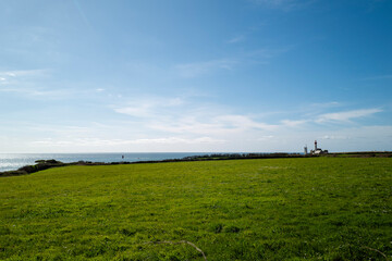 Le phare de la pointe Saint-Mathieu à Plougonvelin dans le Finistère © sebastien rabany
