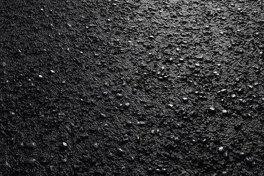 Black Asphalt Road Texture Dark Street Surface Background