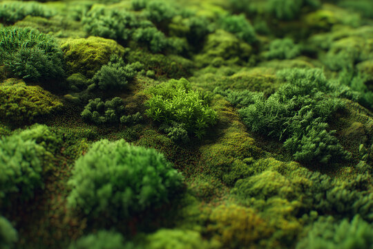 Green Moss Texture Forest Floor Natural Background