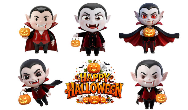 Set Halloween chiby vampire