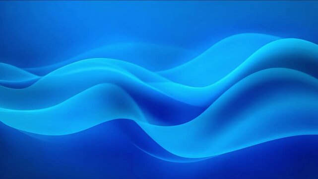 Abstract blue wave illustration with smooth flowing lines creating a serene and tranquil atmosphere. ideal for backgrounds and design projects