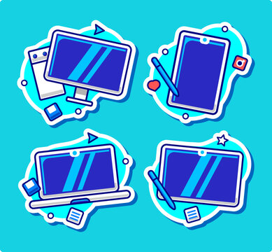 Back to Work Sticker Collection