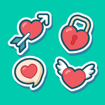 Cute Sticker of Love