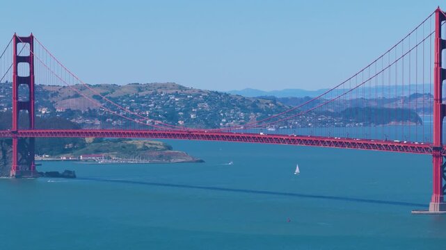 Golden gate bridge from far away