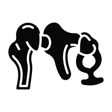 Human ear ossicles malleus incus stapes vector illustration with ossicles auditory skeleton